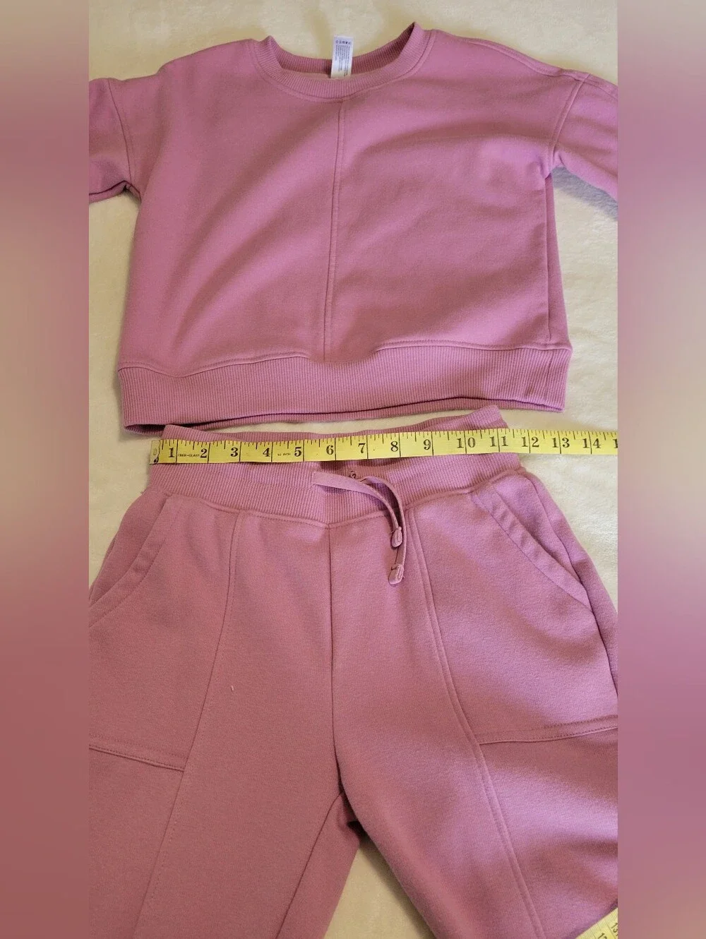 Girls Lilac Two-Piece Sweatshirt & Jogger Set